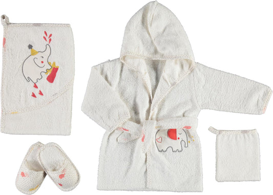 Organic Natural Circus Towel 4pc set image 0