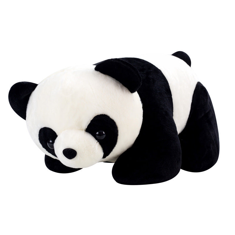 Children's Black And White Panda Stall Plush Toy