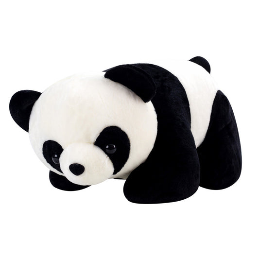 Children's Black And White Panda Stall Plush Toy
